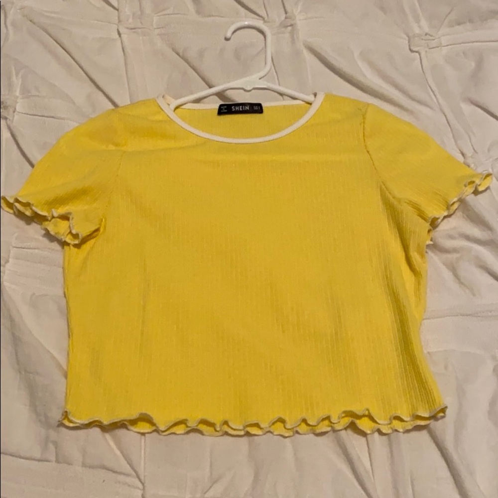 Yellow Crop Top